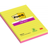 Karteczki samoprzylepne POST-IT® Super Sticky XXXL w linię (5845- SS), 127x203mm, 2x45 kart., paleta marrakesz
