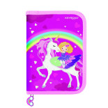 Piórnik KEYROAD, wyposażony, 42 elementy, 19x13x4,2 cm, mix kolorów