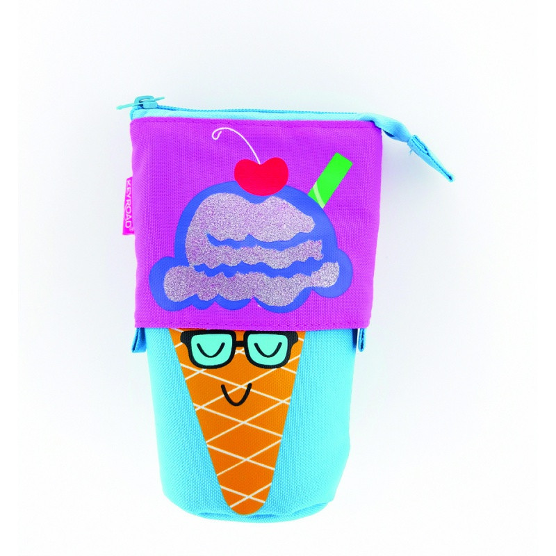 Piórnik KEYROAD, stojący, 23x5,5 cm, mix kolorów