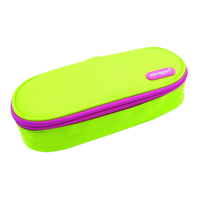 Piórnik owalny KEYROAD, bez wyposażenia, 22x9x5,5 cm, mix kolorów