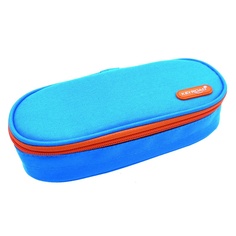 Piórnik owalny KEYROAD, bez wyposażenia, 22x9x5,5 cm, mix kolorów