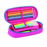 Piórnik owalny KEYROAD, bez wyposażenia, 22x9x5,5 cm, mix kolorów