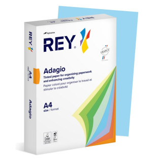 Papier ksero REY ADAGIO, A4, 80gsm, 48 j.niebieski VIVE/BRIGHT *RYADA080X421 R200, 500 ark.
