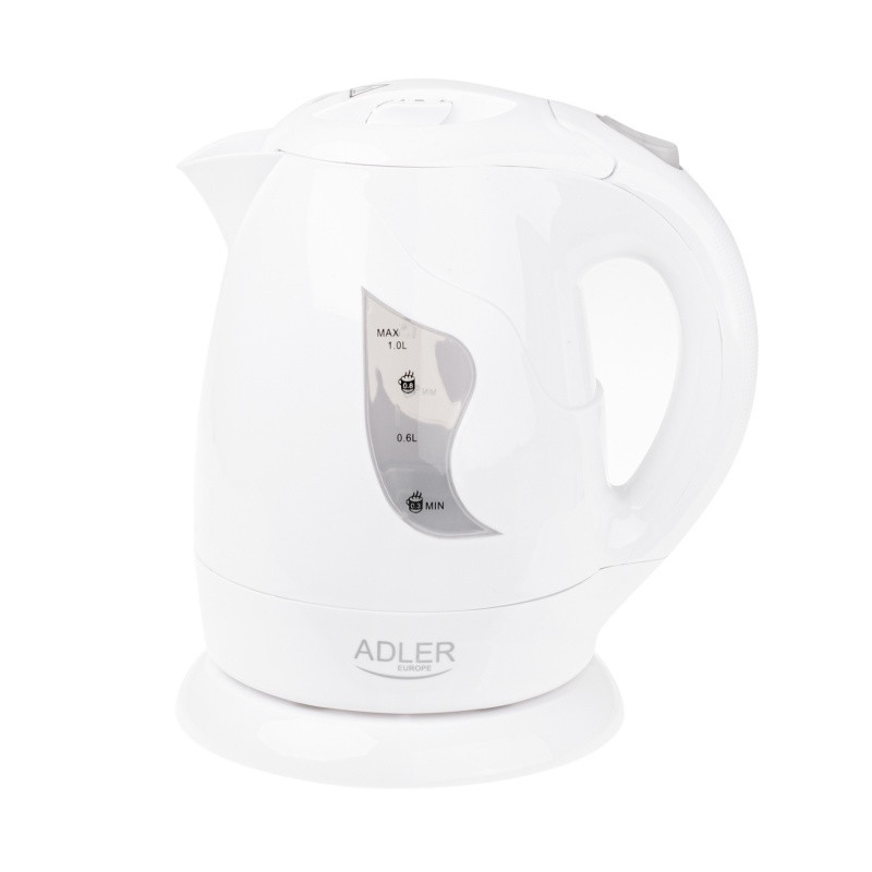 Czajnik elektryczny ADLER AD 08W, 1L, tworzywo, biały