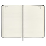 Kalendarz dzienny MOLESKINE 2023/24, 18M, L, twarda oprawa, czarny