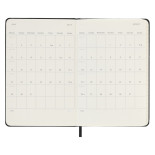 Kalendarz tygodniowy horyzontalny MOLESKINE 2023/24, 18M, P, twarda oprawa, czarny