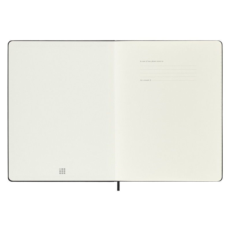 Kalendarz tygodniowy MOLESKINE 2023/24, 18M, XL, twarda oprawa, czarny