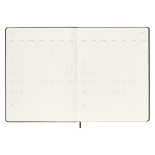 Kalendarz tygodniowy MOLESKINE 2023/24, 18M, XL, twarda oprawa, czarny