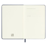 Kalendarz tygodniowy MOLESKINE 2023/24, 18M, P, twarda oprawa, sapphire blue