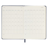 Kalendarz tygodniowy MOLESKINE 2023/24, 18M, P, twarda oprawa, sapphire blue