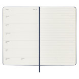Kalendarz tygodniowy MOLESKINE 2023/24, 18M, L, twarda oprawa, sapphire blue
