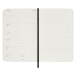 Kalendarz tygodniowy MOLESKINE 2023/24, 18M, P, miękka oprawa, czarny