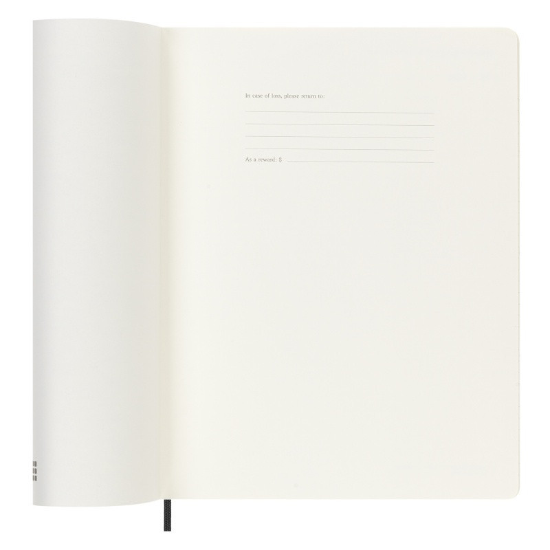 Kalendarz tygodniowy MOLESKINE 2023/24, 18M, XL, miękka oprawa, czarny