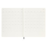 Kalendarz tygodniowy MOLESKINE 2023/24, 18M, XL, miękka oprawa, czarny