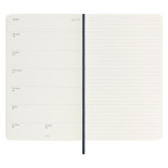 Kalendarz tygodniowy MOLESKINE 2023/24, 18M, L, miękka oprawa, sapphire blue