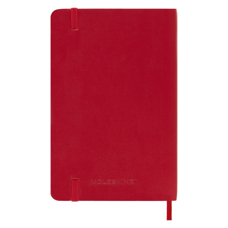 Kalendarz tygodniowy MOLESKINE 2023/24, 18M, P, miękka oprawa, scarlet red