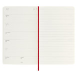 Kalendarz tygodniowy MOLESKINE 2023/24, 18M, L, miękka oprawa, scarlet red