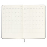Kalendarz dzienny MOLESKINE 2024, 12M, L, twarda oprawa, czarny