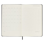 Kalendarz tygodniowy vertykalny MOLESKINE PRO 2024, 12M, L, twarda oprawa, czarny