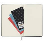 Kalendarz tygodniowy vertykalny MOLESKINE PRO 2024, 12M, L, twarda oprawa, czarny