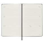 Kalendarz tygodniowy horyzontalny MOLESKINE 2024, 12M, L, twarda oprawa, czarny