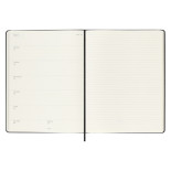 Kalendarz tygodniowy MOLESKINE 2024, 12M, XL, twarda oprawa, czarny