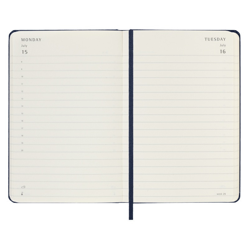 Kalendarz dzienny MOLESKINE 2024, 12M, P, twarda oprawa, sapphire blue