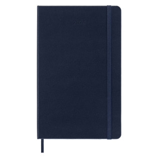 Kalendarz dzienny MOLESKINE 2024, 12M, L, twarda oprawa, sapphire blue