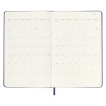 Kalendarz tygodniowy MOLESKINE 2024, 12M, L, twarda oprawa, sapphire blue