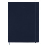 Kalendarz tygodniowy MOLESKINE 2024, 12M, XL, twarda oprawa, sapphire blue