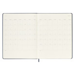 Kalendarz tygodniowy MOLESKINE 2024, 12M, XL, twarda oprawa, sapphire blue
