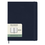 Kalendarz tygodniowy MOLESKINE 2024, 12M, XL, twarda oprawa, sapphire blue