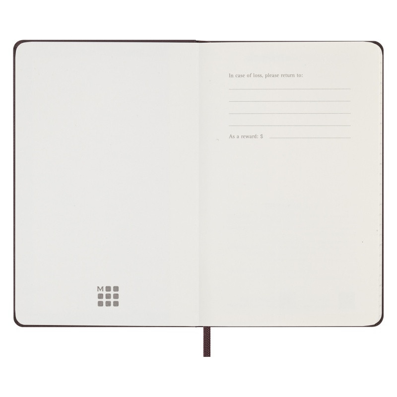 Kalendarz tygodniowy MOLESKINE 2024, 12M, P, twarda oprawa, burgundy red