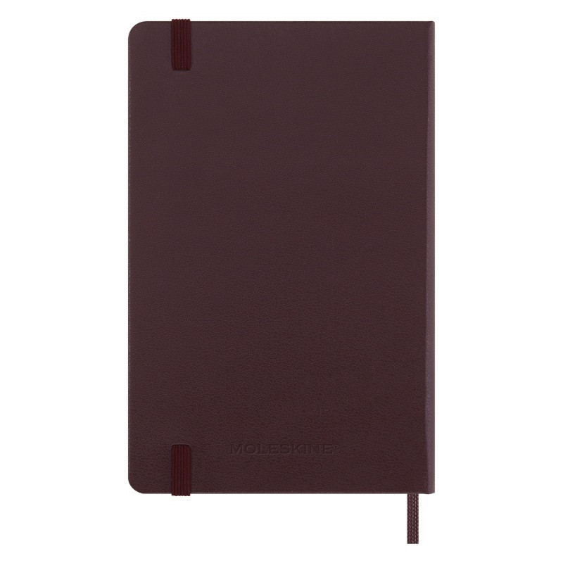 Kalendarz tygodniowy MOLESKINE 2024, 12M, P, twarda oprawa, burgundy red