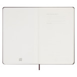 Kalendarz tygodniowy MOLESKINE 2024, 12M, L, twarda oprawa, burgundy red