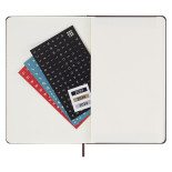 Kalendarz tygodniowy MOLESKINE 2024, 12M, L, twarda oprawa, burgundy red