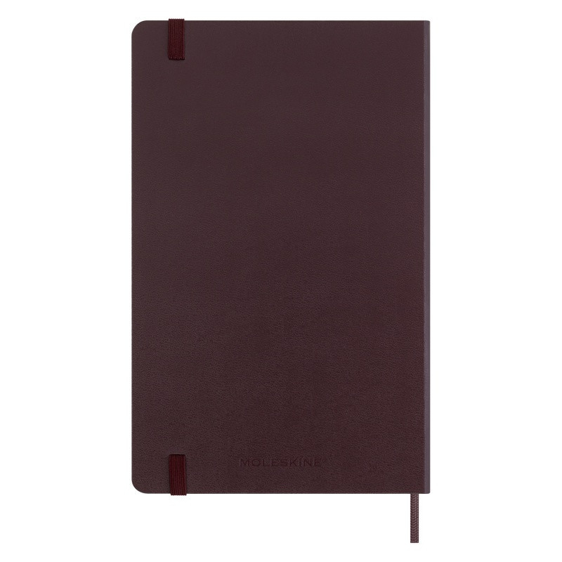Kalendarz tygodniowy MOLESKINE 2024, 12M, L, twarda oprawa, burgundy red