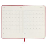 Kalendarz dzienny MOLESKINE 2024, 12M, P, twarda oprawa, scarlet red