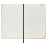 Kalendarz dzienny MOLESKINE 2024, 12M, L, twarda oprawa, scarlet red