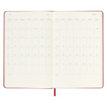 Kalendarz dzienny MOLESKINE 2024, 12M, L, twarda oprawa, scarlet red