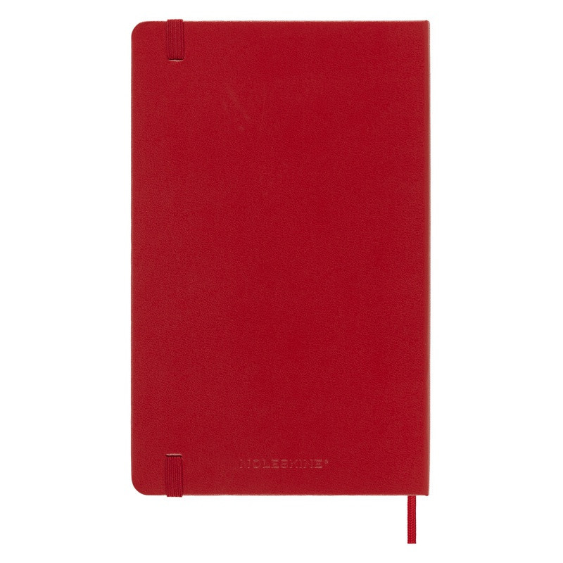 Kalendarz dzienny MOLESKINE 2024, 12M, L, twarda oprawa, scarlet red