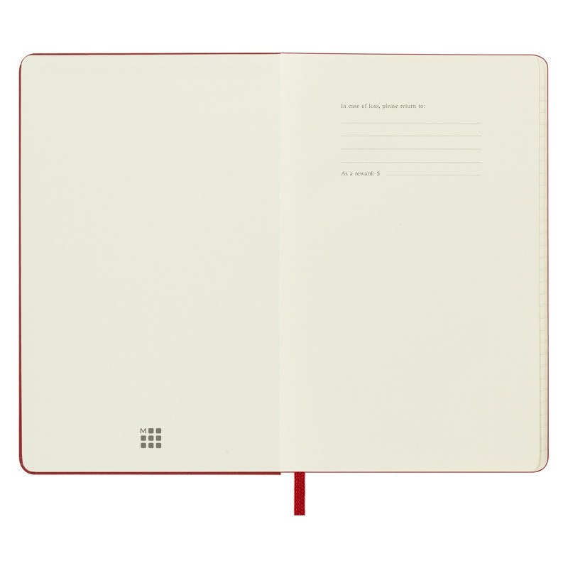 Kalendarz tygodniowy MOLESKINE 2024, 12M, P, twarda oprawa, scarlet red