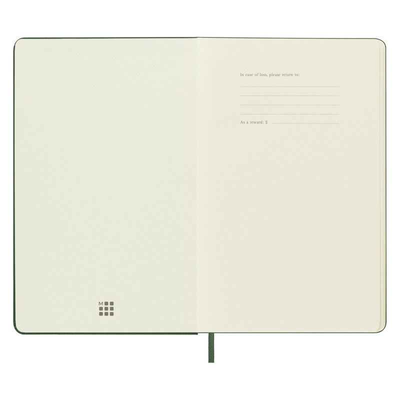 Kalendarz dzienny MOLESKINE 2024, 12M, L, twarda oprawa, myrtle green
