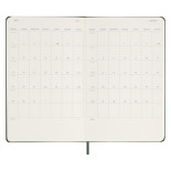 Kalendarz dzienny MOLESKINE 2024, 12M, L, twarda oprawa, myrtle green