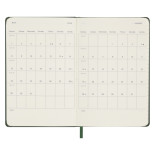 Kalendarz tygodniowy MOLESKINE 2024, 12M, P, twarda oprawa, myrtle green
