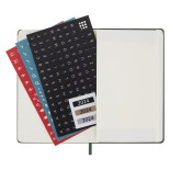 Kalendarz tygodniowy MOLESKINE 2024, 12M, P, twarda oprawa, myrtle green