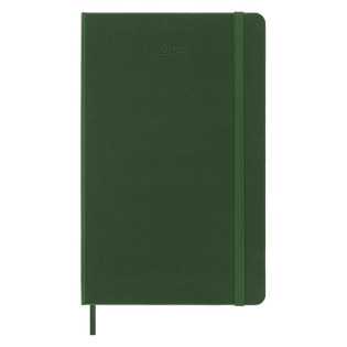 Kalendarz tygodniowy MOLESKINE 2024, 12M, L, twarda oprawa, myrtle green