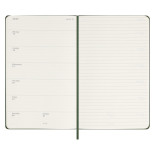 Kalendarz tygodniowy MOLESKINE 2024, 12M, L, twarda oprawa, myrtle green