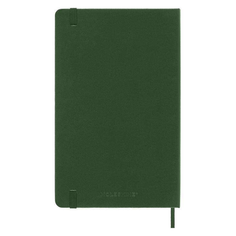 Kalendarz tygodniowy MOLESKINE 2024, 12M, L, twarda oprawa, myrtle green