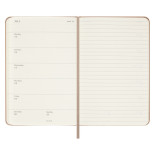 Kalendarz tygodniowy MOLESKINE 2024, 12M, P, twarda oprawa, sandy brown